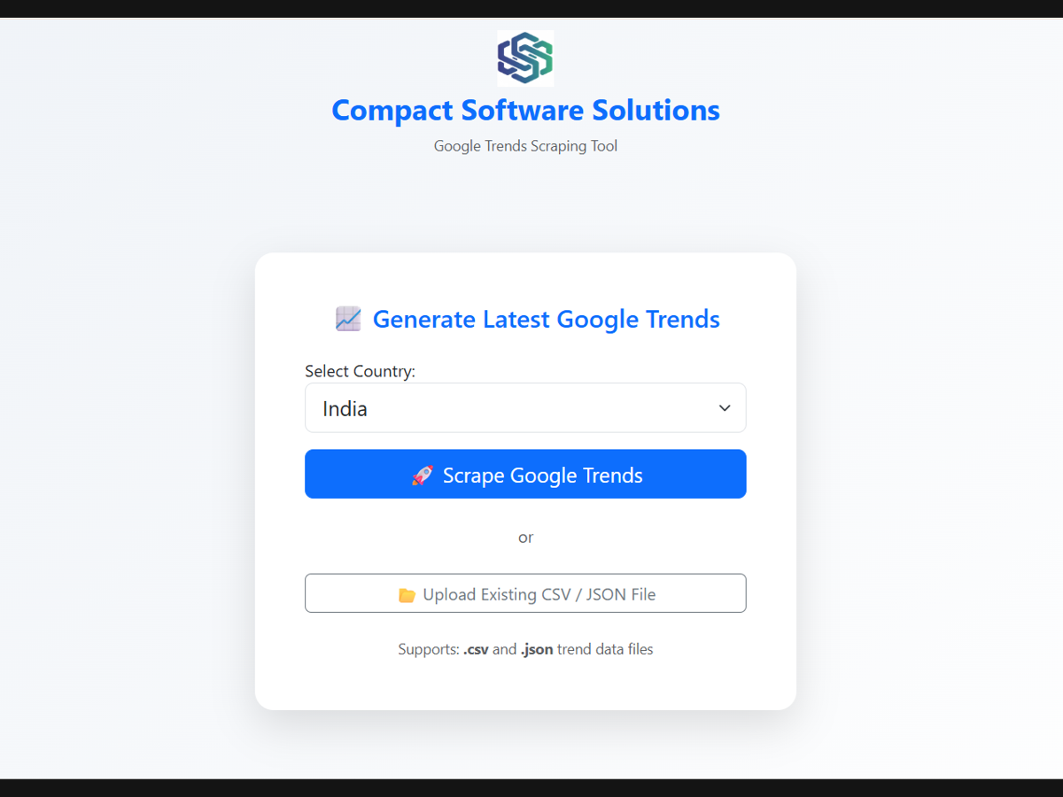  Google Trends Scraping Tool 